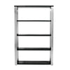 40" Shelving Unit in Matte Anthracite and Aluminum