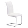 Sleek White Guest or Conference Chair (Set of 2)