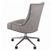 Soft Taupe Fabric Rolling Office or Conference Chair