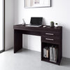 48" Espresso Corner Desk with Built-in File