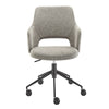 Light Gray and Black Graceful Office Chair