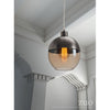 Spherical Two-Tone Office Lamp in Amber & Bronze Satin
