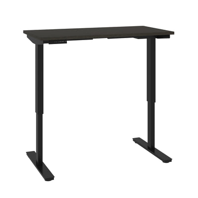 48" Office Desk in Deep Gray with Electric Height Adjustment from 28 - 45"