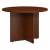 42" Round Conference Table with Wood Base in Hansen Cherry