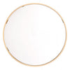 Round Minimalist Mirror with Gold Frame