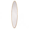 Simple Large Oval Mirror w/ Gold Frame