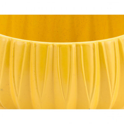 Bright Yellow Retro Modern Decorative Bowl