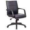 Black Transitional Mid-Back Office Chair