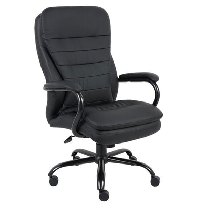 Sturdy Padded Black Office Chair for Big & Tall