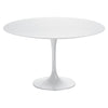 Practical 48" Round White Meeting Table