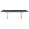 Bold Oxidized Gray Oak & Stainless Steel Conference Table (Multiple Sizes)