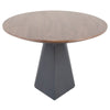 78" Modern Oval Walnut & Bronze Executive Desk or Meeting Table