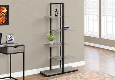 Abstract Dark Taupe Bookcase