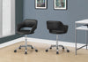 Low Keyhole Back Office Chair in Black