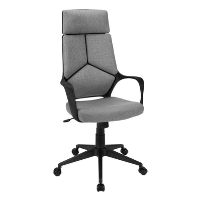 Segmented Executive Office Chair in Gray and Black