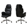 Executive Winged Office Chair in Glossy Black