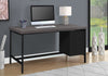 Modern 60" Gray and Black Office Desk with Drawers