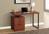 48" Reversible Desk with File Cabinet in Cherry