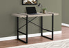 48" Simple X-Back Wagon Desk in Modern Taupe
