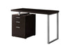 Premium 48" Cappuccino Office Desk, Right or Left Facing