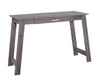 Light Gray 42" Compact Office Desk in Dark Taupe