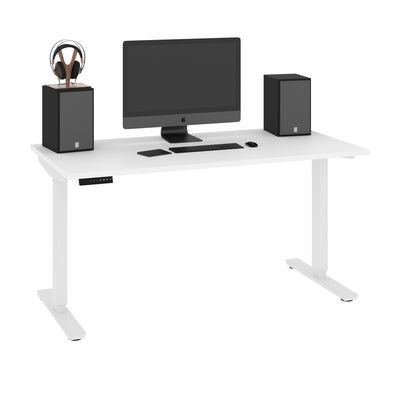 60" Standing Desk with Programmable Height in White