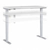 60" Broad Adjustable Standing Desk in White
