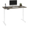 60" Electric Adjustable Desk in Walnut Gray
