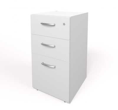 Pro-Biz White Six-Desk Workstation with 55" Privacy Panel
