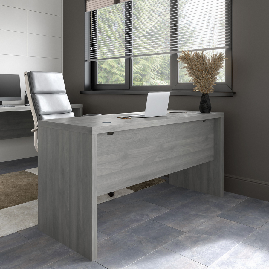 60" Modern Narrow Office Desk in Modern Gray