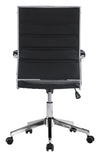 Black Modern Vinyl Office Chair
