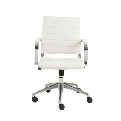 White High Back Rolling Office Chair