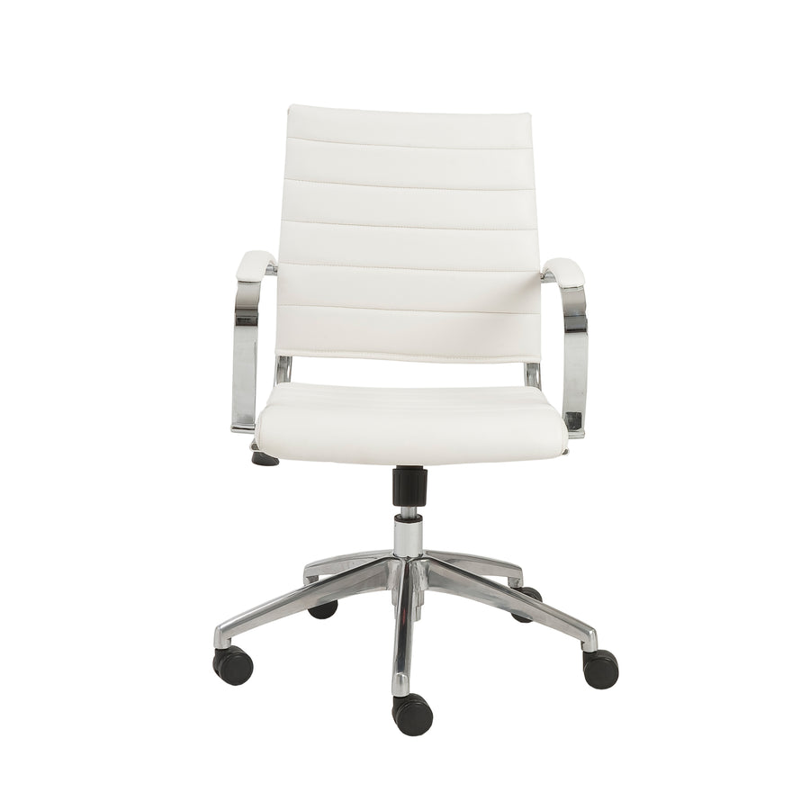 White High Back Rolling Office Chair