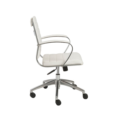 White High Back Rolling Office Chair