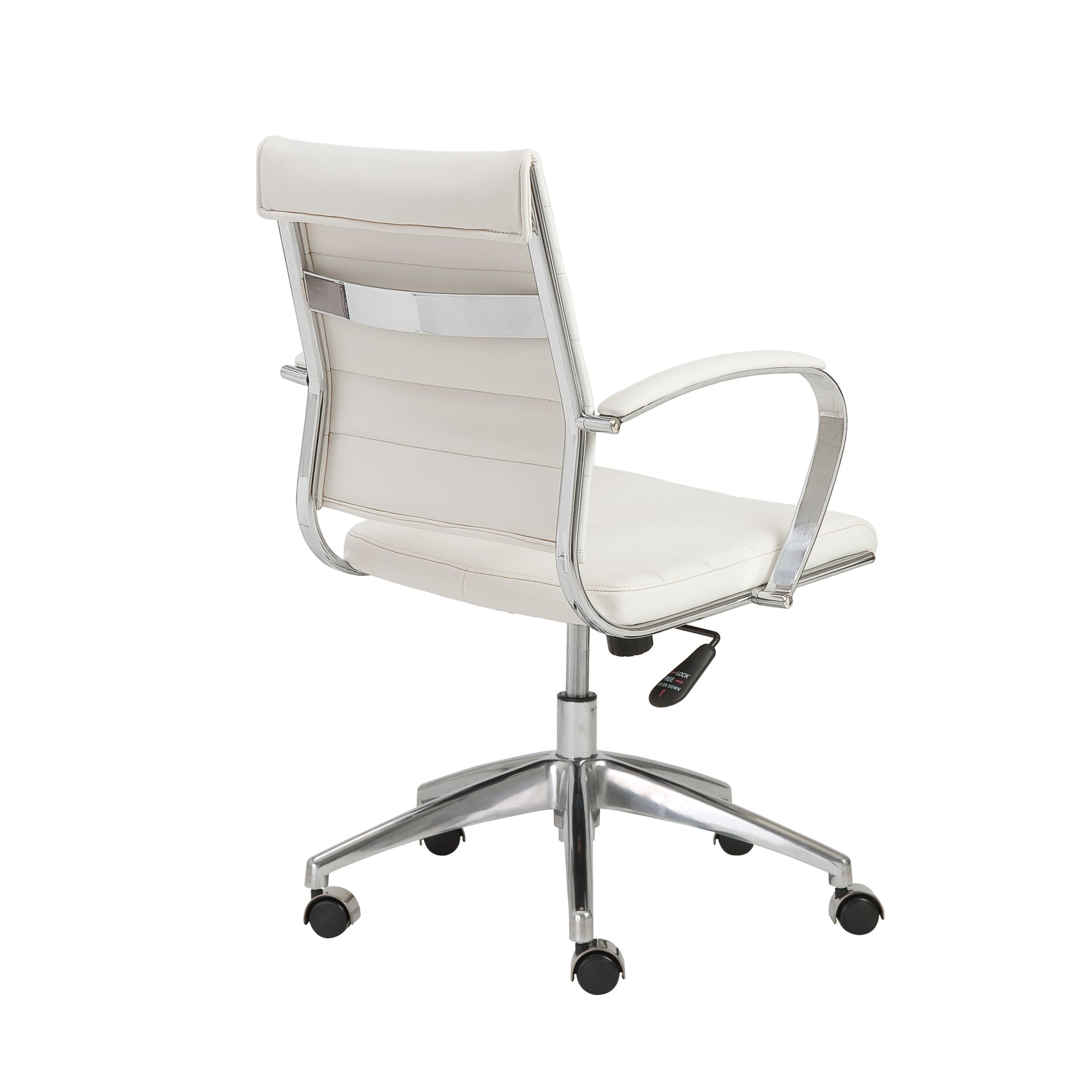 White High Back Rolling Office Chair
