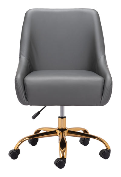 Glamorous Adjustable Leatherette Office Chair