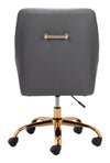 Glamorous Adjustable Leatherette Office Chair