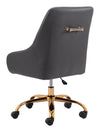 Glamorous Adjustable Leatherette Office Chair