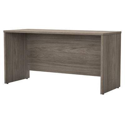 60" Premium Modern Office Desk with Privacy Panel in Modern Hickory