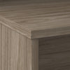 60" Rugged Modern Office Desk with Privacy Panel in Modern Hickory