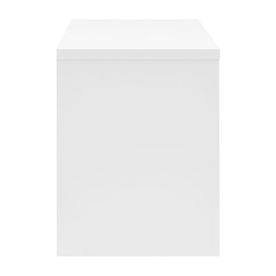 Convertible Matte White Lacquer 55" Executive Desk or Workstation