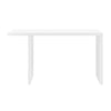Convertible Matte White Lacquer 55" Executive Desk or Workstation