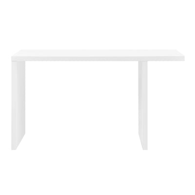 Convertible Matte White Lacquer 55" Executive Desk or Workstation