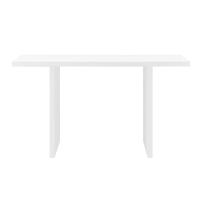 Convertible Matte White Lacquer 55" Executive Desk or Workstation