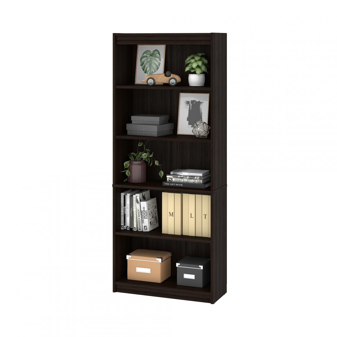 Dark Chocolate Premium U-shaped Desk with Hutch