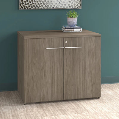 Modern Hickory Storage Cabinet