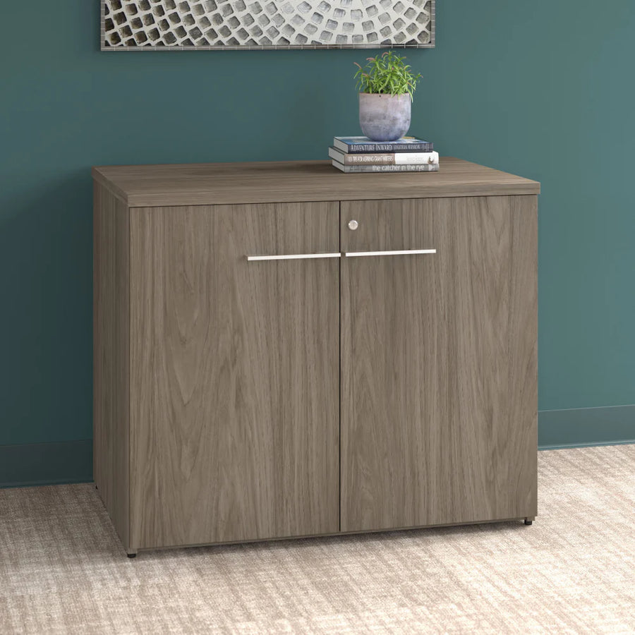 Modern Hickory Storage Cabinet