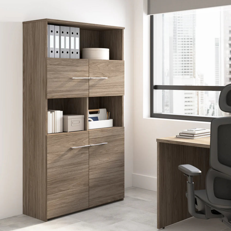 Modern Hickory Bookcase