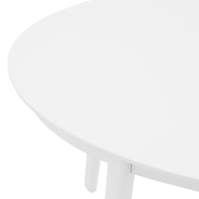 Oval Off-White 54" Solid Beech Wood Meeting Table