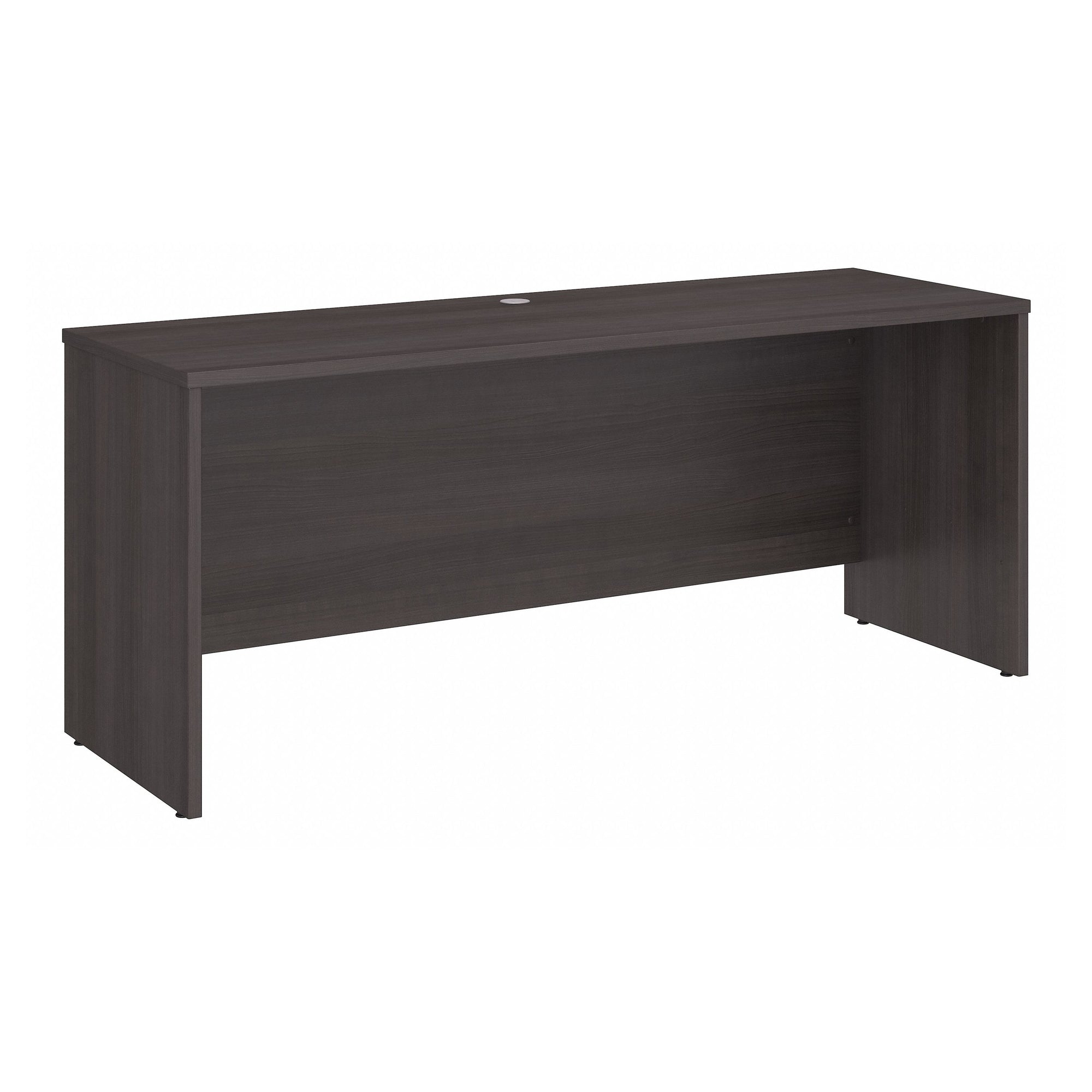 72" Premier Modern Desk with Privacy Panel in Storm Gray